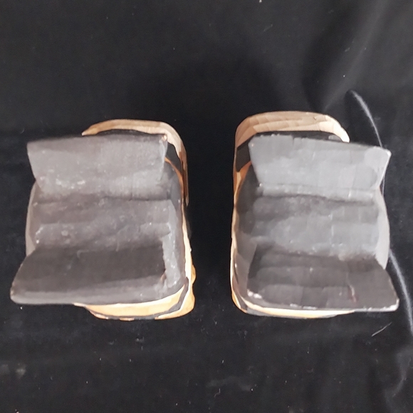 Pair Carved Wood Folk Art Cat Statue Kitty Signed with James Haddon - Picture 6 of 16